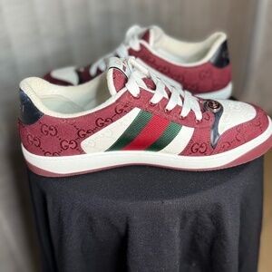 Red Gucci sneaker /Red Gucci screener sneaker